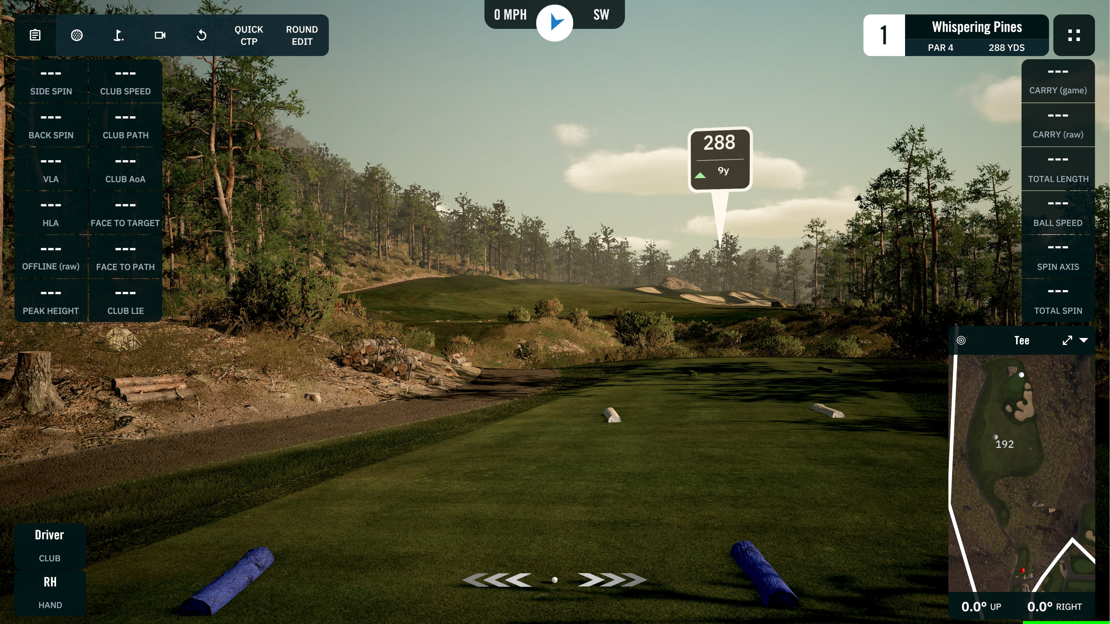 Inside GolfX — a simulator bay mid-session